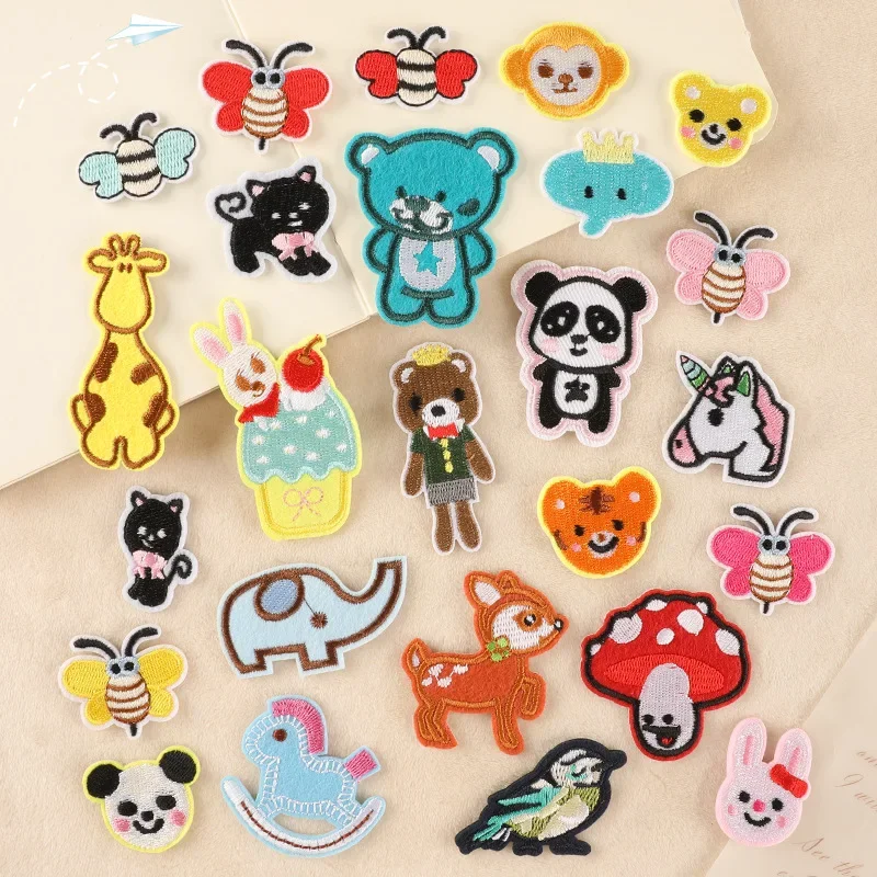 10 Stück zufällige Tierfrüchte zum Aufbügeln für Kleidung, viele bestickte Jacken, Thermo-Patches, DIY Nas Gabrika Kinder mit zum Aufnähen von Massen – Detail 9