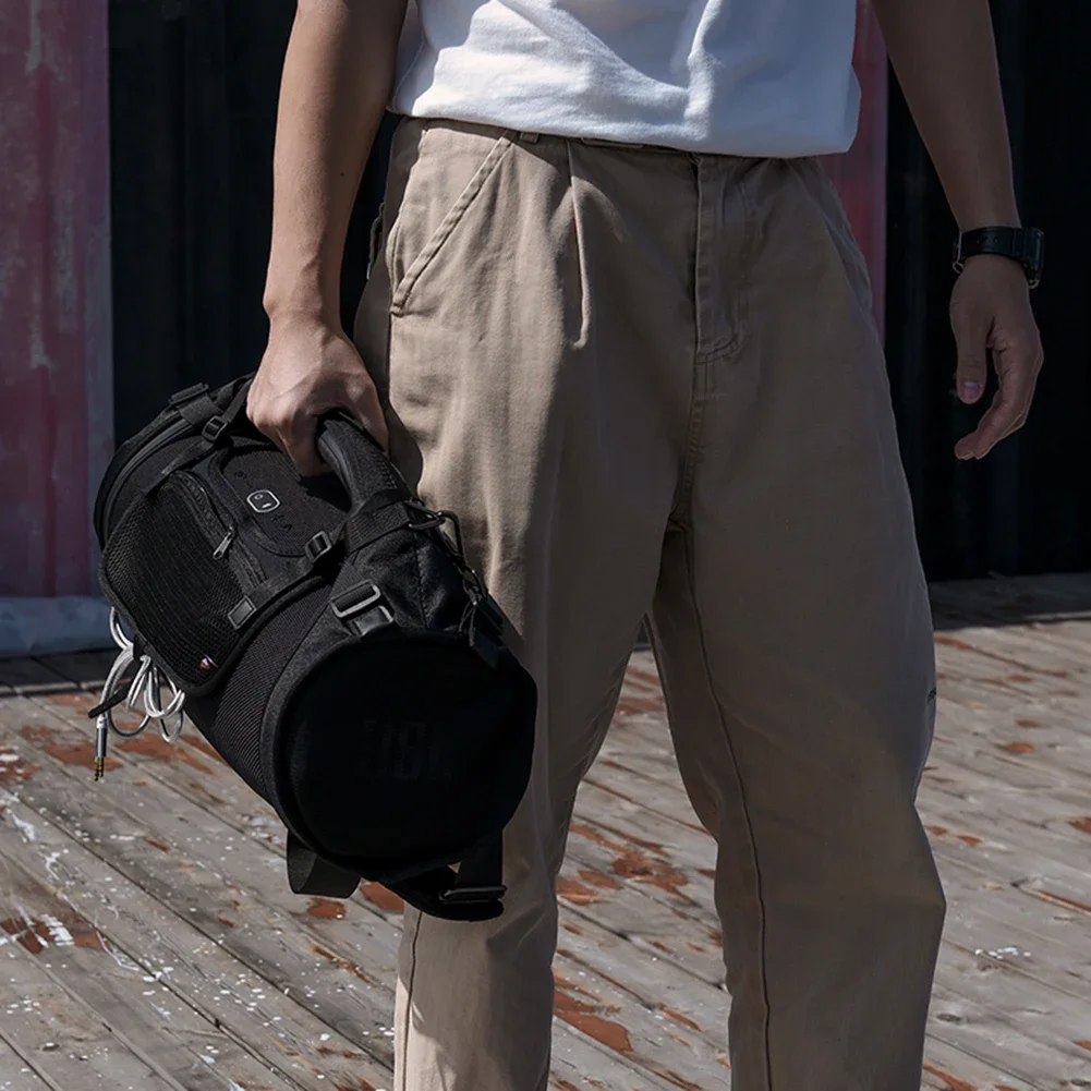 Portable Audio Storage Bags Sets With Shoulder Strap Accessories Mesh Bag Fall-proof Adjustable for JBL BOOMBOX 3/2/1 Generation