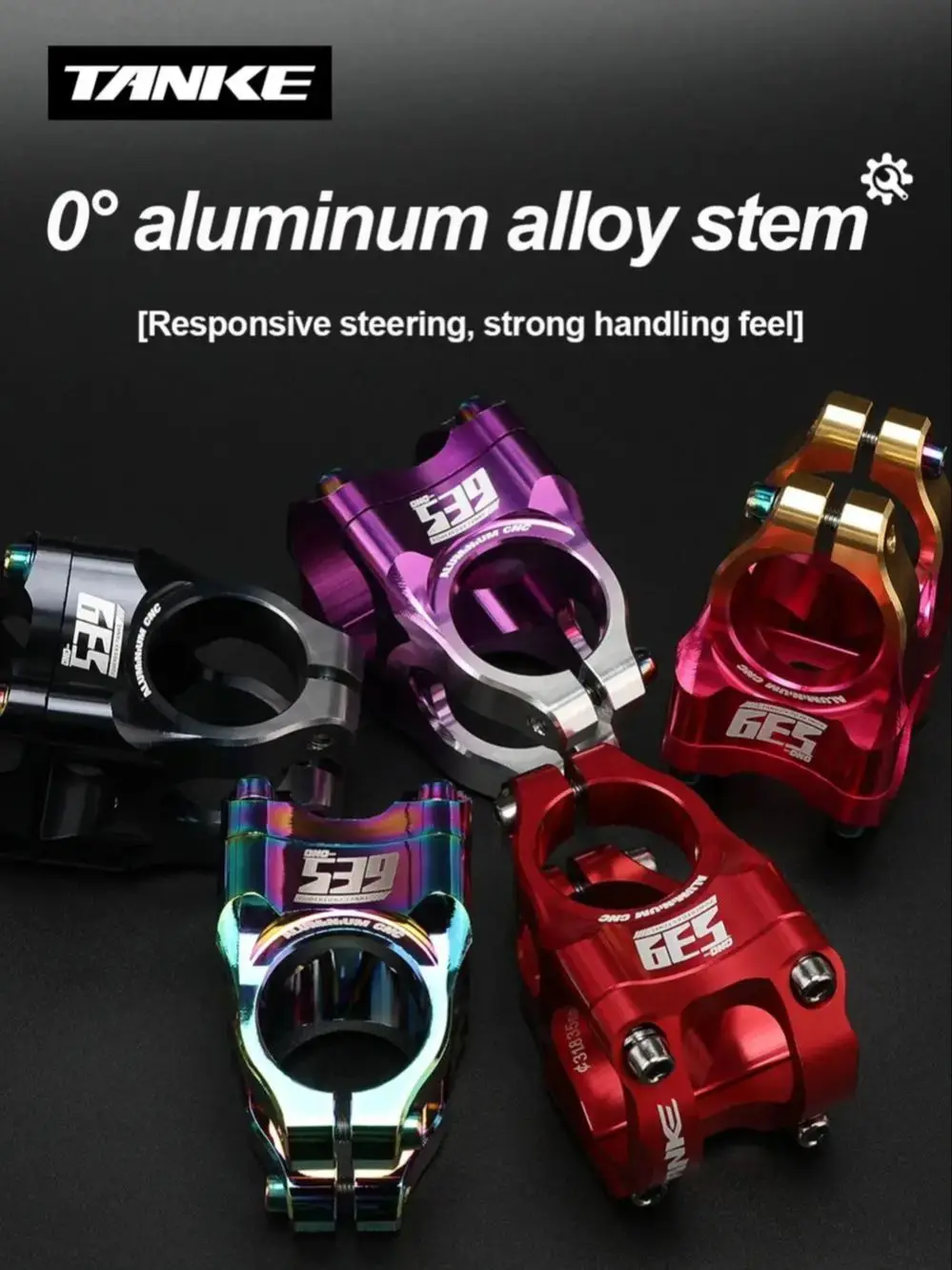 AliExpress TANKE MTB Power Stem Road Bike Mountain Bicycle Bridge Short Power 35mm Rod Handlebar Table Adjustable Stem Riser 31.8 Cycling