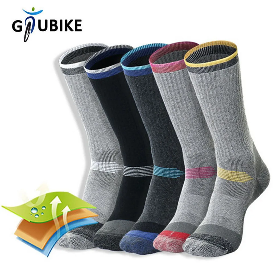 GTUBIKE 1 زوج ميرينو الصوف الجوارب الحرارية للرجال النساء الشتاء الدفء التزلج التنزه الجوارب الرياضية في الهواء الطلق Thermosocks رشاقته