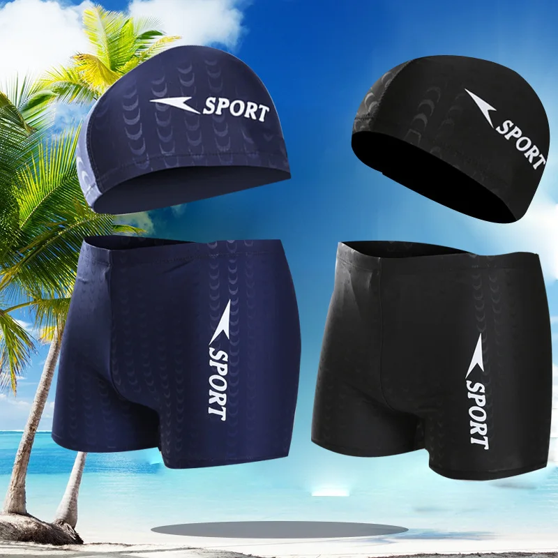 Mężczyźni Swim Boxer strój kąpielowy elastyczne mocno plaża Surfing szybkoschnący basen kąpielowy strój kąpielowy kąpielówki szorty skóra rekina