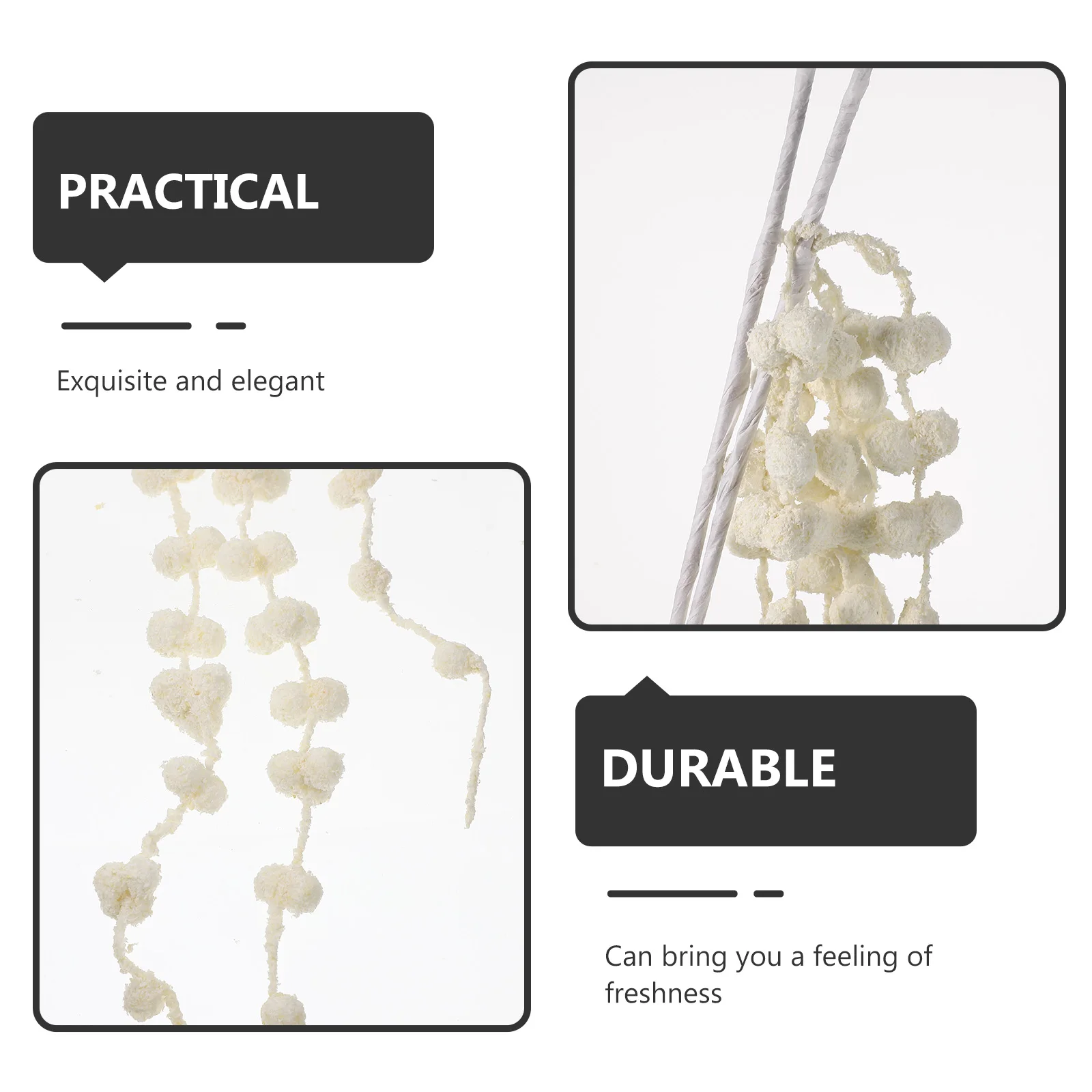 

6pcs Artificial Vine Fake Plant Simulation Vine Decorative Flower Arrangement Supplies Wedding Party Home Office Decoration