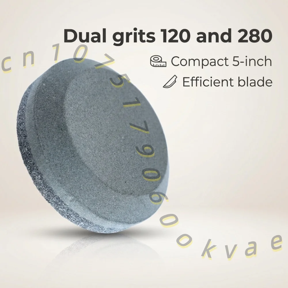 Whetstone Round Double-Sided Knife Sharpener 120/280 Grit Kitchen Tool