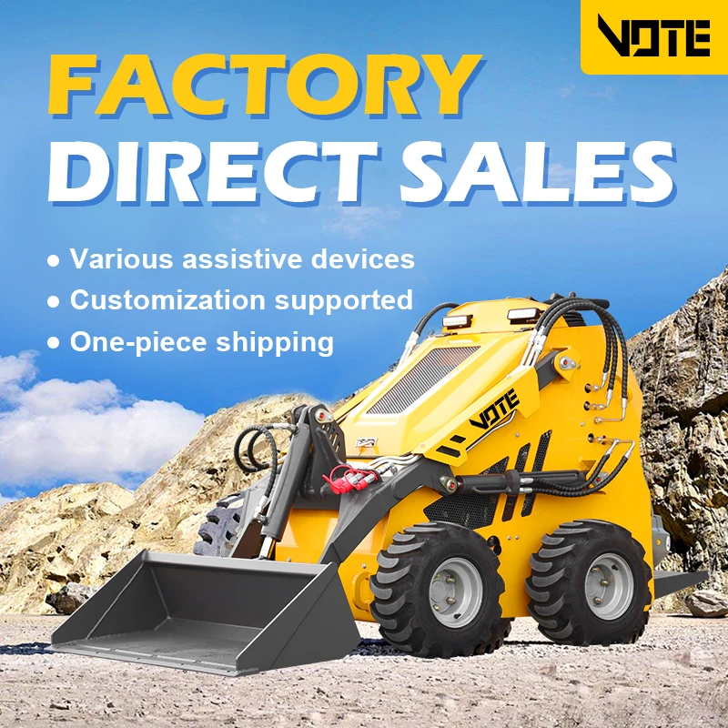 

VOTE New Model VTH-480Z Mini Skid Steer Loader 500kg EPA Engine Earthwork Home Use Loader Skid Steer