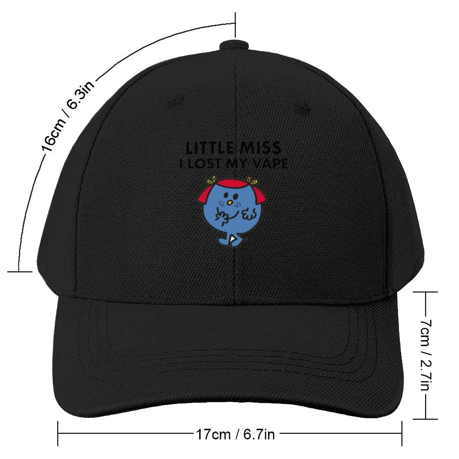 little miss i lost my vape Baseball Cap Uv Protection Solar Hat Icon Golf Wear Kids Hat Baseball For Men Women's