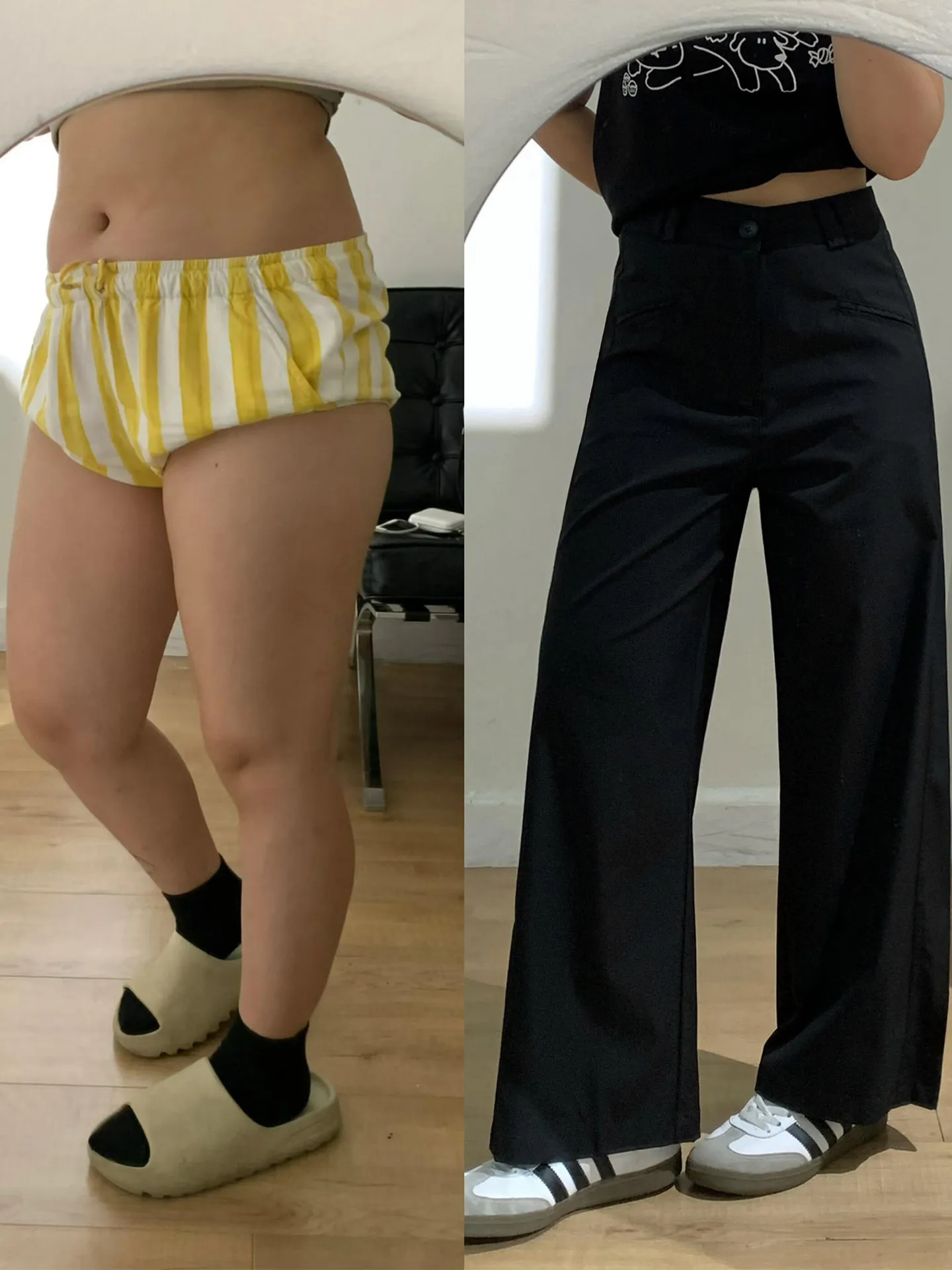 Black Straight Leg Suit Pants Women's plus Size Flattering Loose  Shape Body High Waist Wide Leg Long Pants Casual Wear