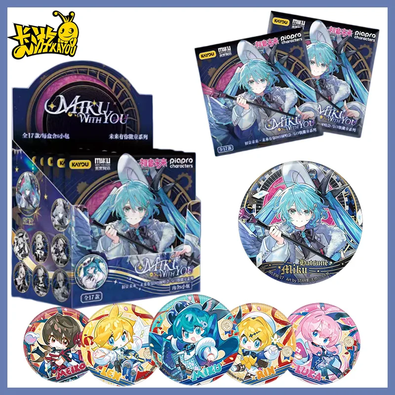 

Hot Hatsune Miku 2025 Concert Tin Badge Kayou Miku FES Anime Pin Button Badge Keychain Hanging Ornament Kids Collection Gift Toy