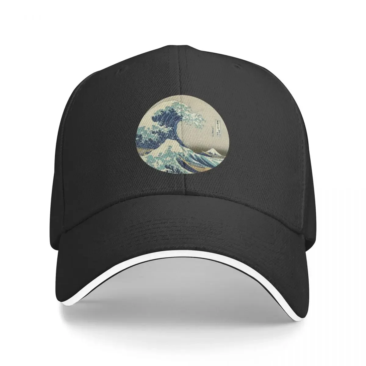 Great Wave off Kanagawa circle Baseball Cap Military Cap Man Luxury Brand Beach Bag Men's Hats Women's