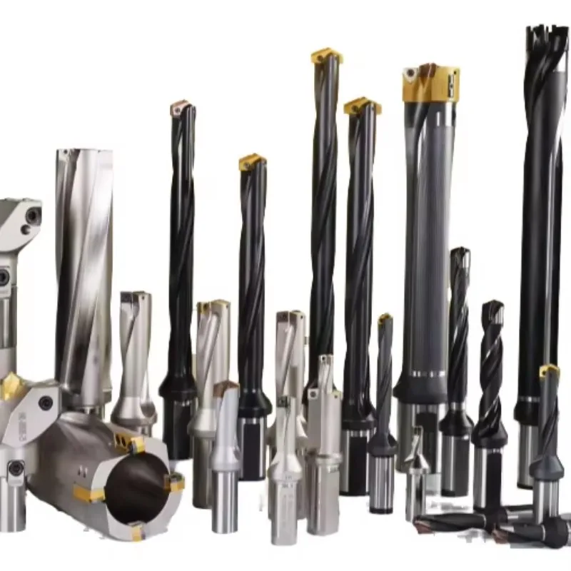 U Drill/Spade Crown Carbon Steel Insert Bit Interchangeable High-Speed Diamond Carbide 5mm Double Drill Bit Straight for