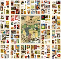 6 Styles of Vintage Journal Stickers for Scrapbooking, Ephemera Aesthetic Sticker Book for Junk Journals Planner Decor