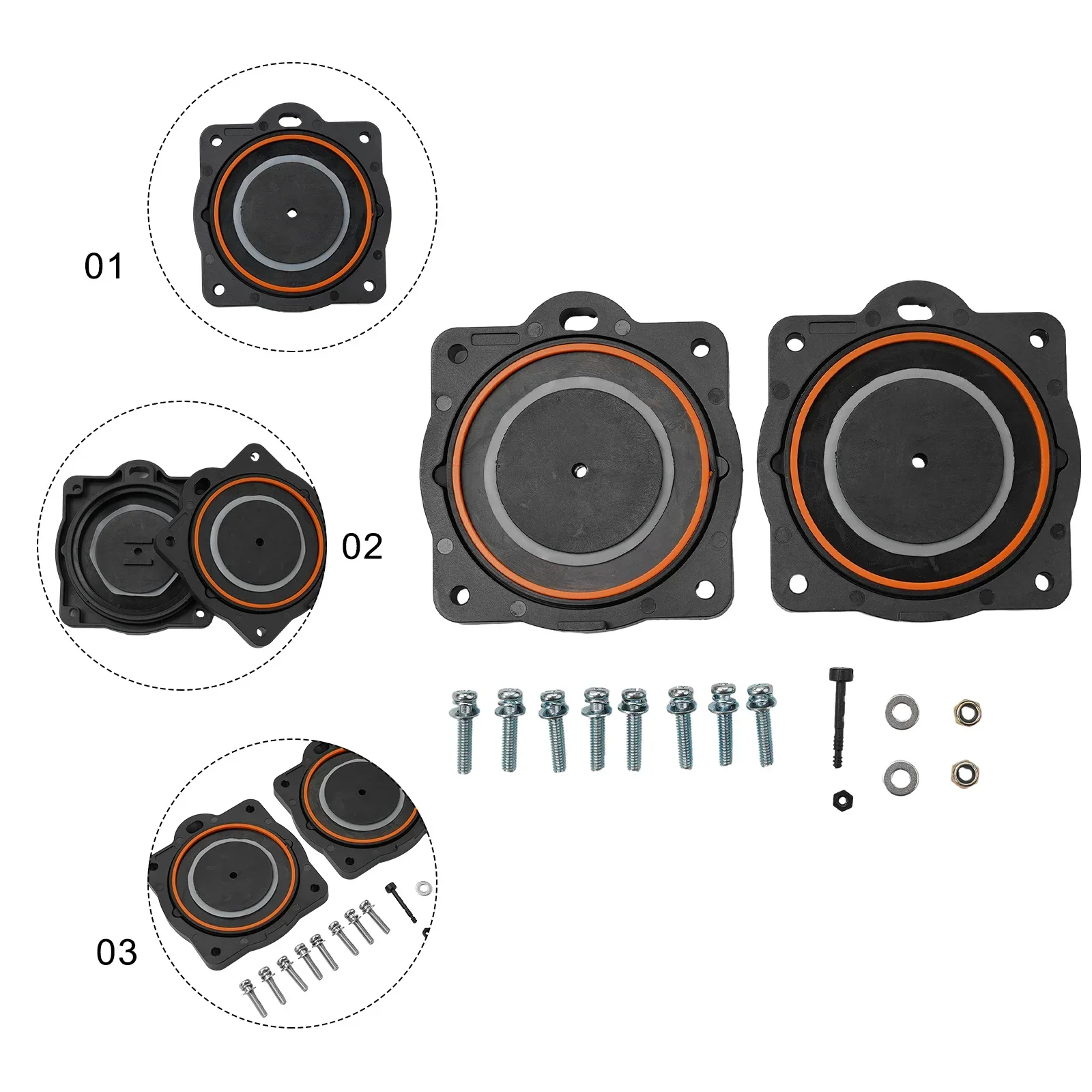 Mounting Screws Diaphragms High Quality AIR PUMP Air Pump For HP-80 HP-60 REBUILD KIT Repair Kit Spare Parts Suitable