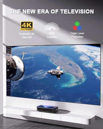 2023 awol LTV-3500โปรบีมเมอร์4K แอนดรอยด์เครื่องโปรเจคเตอร์เครื่องฉายเลเซอร์โยนแบบสั้นพิเศษ3500ลูเมน