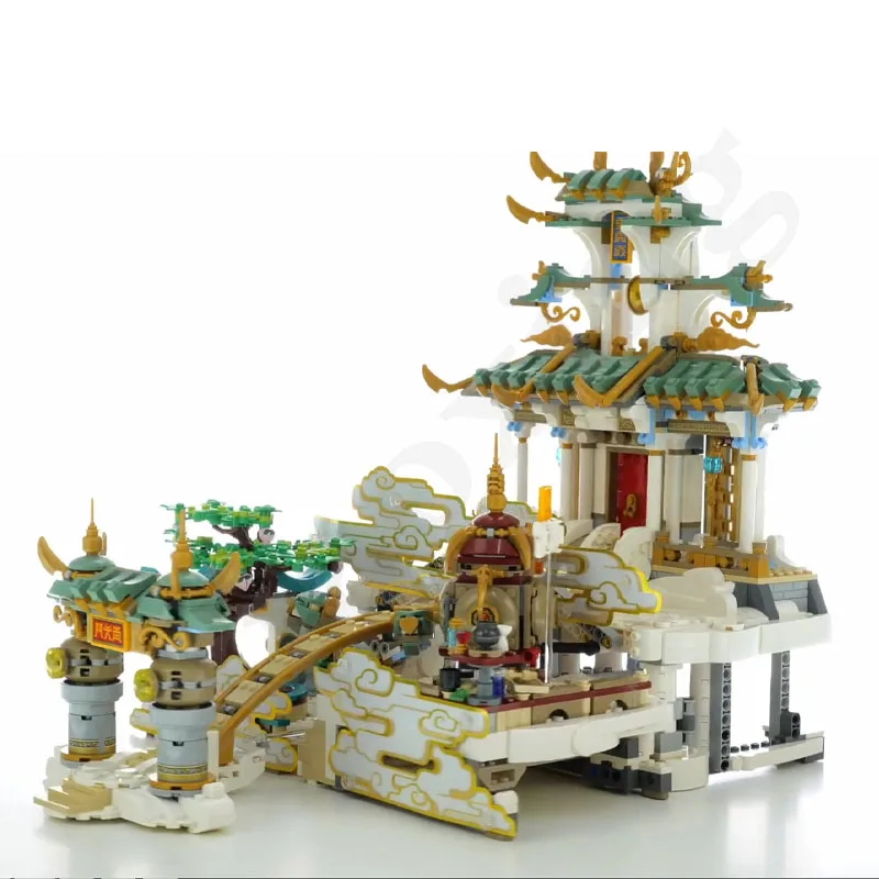 2022 New 80039 Tianguo Street View Modular Brick Sun Monkey King Model Building Blocks Kids Building Block Toy Christmas Gift