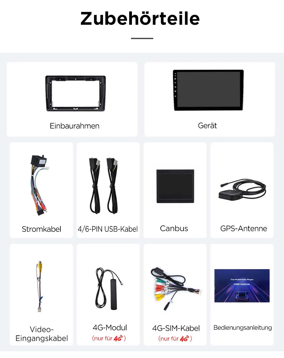 Junsun 9-Zoll Android 15 Autoradio für Fiat Ducato, Peugeot Boxer 2, Citroen Jumper 2 (2006-2023) mit Apple CarPlay, IPS-Bildschirm, Stereo-Multimedia-Videoplayer, Intelligentes Fahrzeugsystem, 2-DIN Autoradio-Hauptein – Detail 27