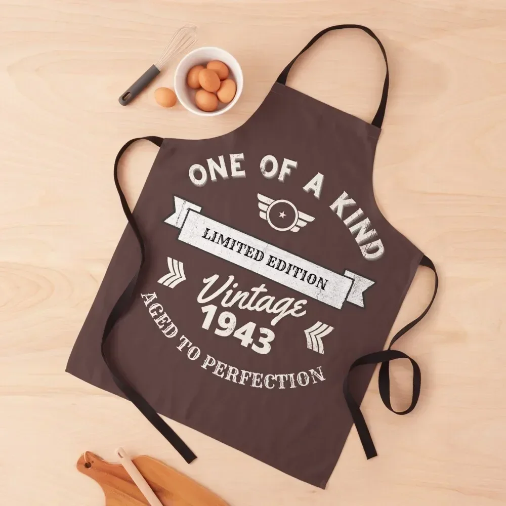 

One of a Kind, Limited Edition, Vintage 1943, Aged to perfection Apron For Girl Customizable Apron