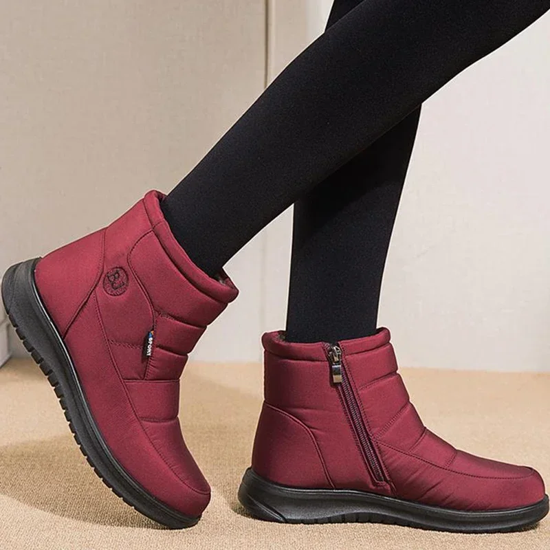 2023 Women Snow Boots Winter Waterproof Women Ankle Boots Fashion Comfortable Platform Warm Plush Winter Cotton Shoe Botas Mujer