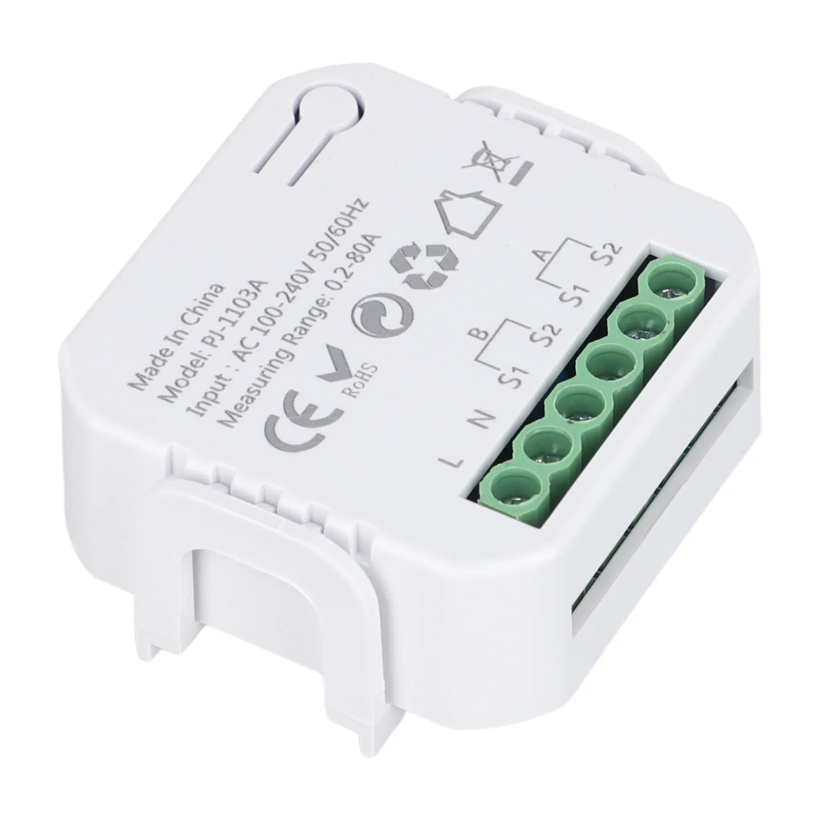 Para Tuya Smart 1/2 vías WiFi medidor de voltaje de energía 1/2 canales con abrazadera AC 110-240V 50/60HZ medidor de energía alternativa