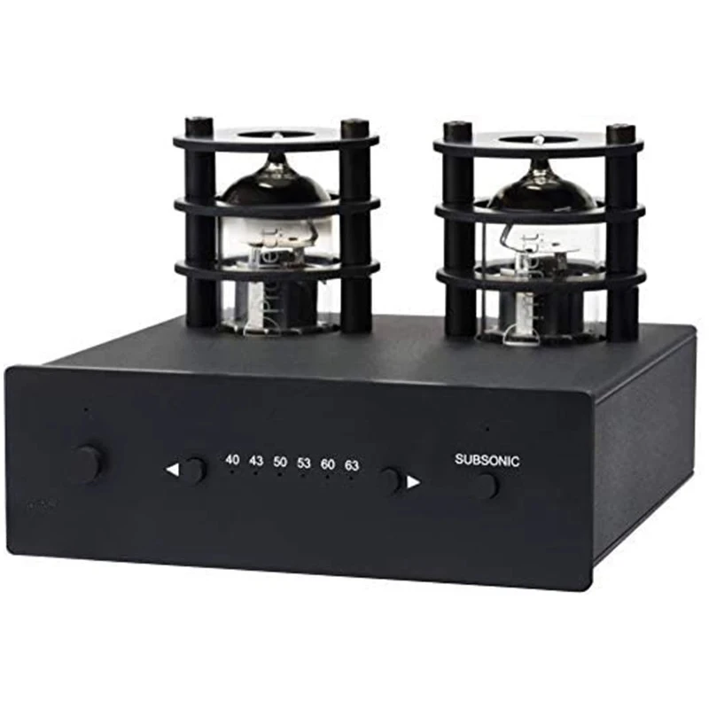 Vinyl phonograph transistor power amplifier, sound amplifier speaker