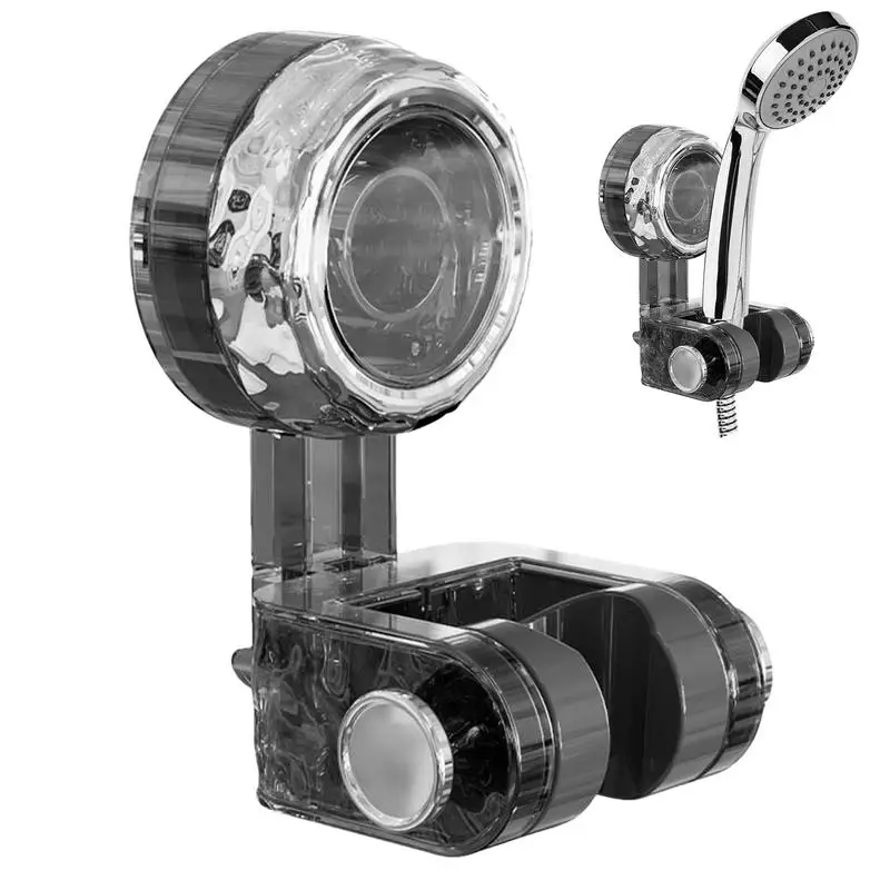 Shower Head Holder Adhesive Secure Grip Holder with Adjustable Angle Showerhead Holder Easy Bathroom Installation & Mounting