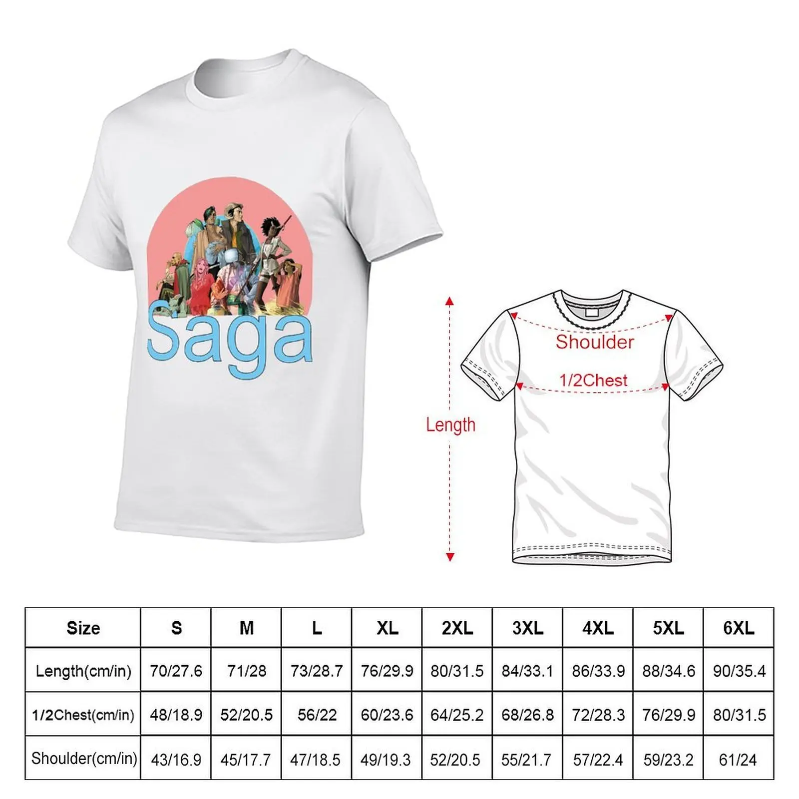 The Entire Saga T-Shirt cotton t shirts man 100% black cotton t-shirt plain for man package T-Shirt
