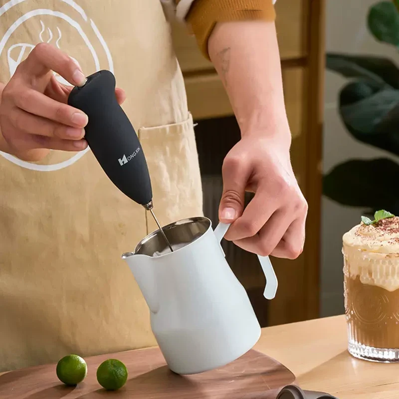 Mini Electric Milk Foamer Blender Wireless Coffee Whisk Mixer Handheld Egg Beater Cappuccino Frother Mixer Kitchen Whisk Tools