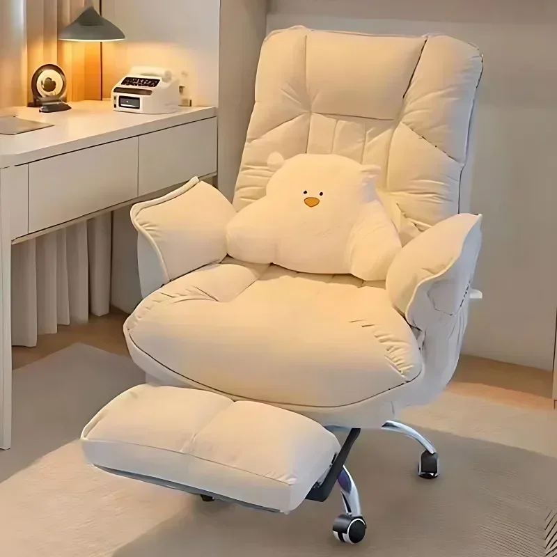 Lazy Computer Sofa Chair, Home Comfortable Long-term Sitting Back Office Chair, Sitting and Lying Bedroom Chair Study Desk Chair