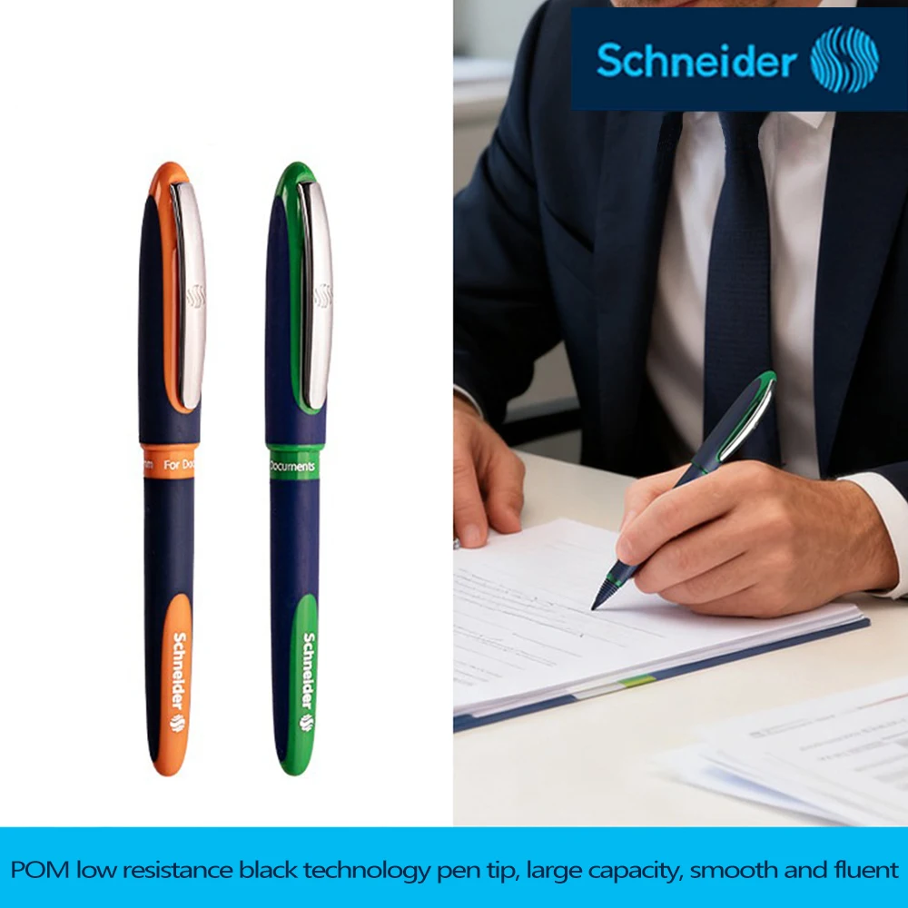 

Новые гелевые ручки Schneider, 3 шт., 2026 год, роллерные, большой объем, супергладкое письмо, 0,6 мм, офисные принадлежности, к школе