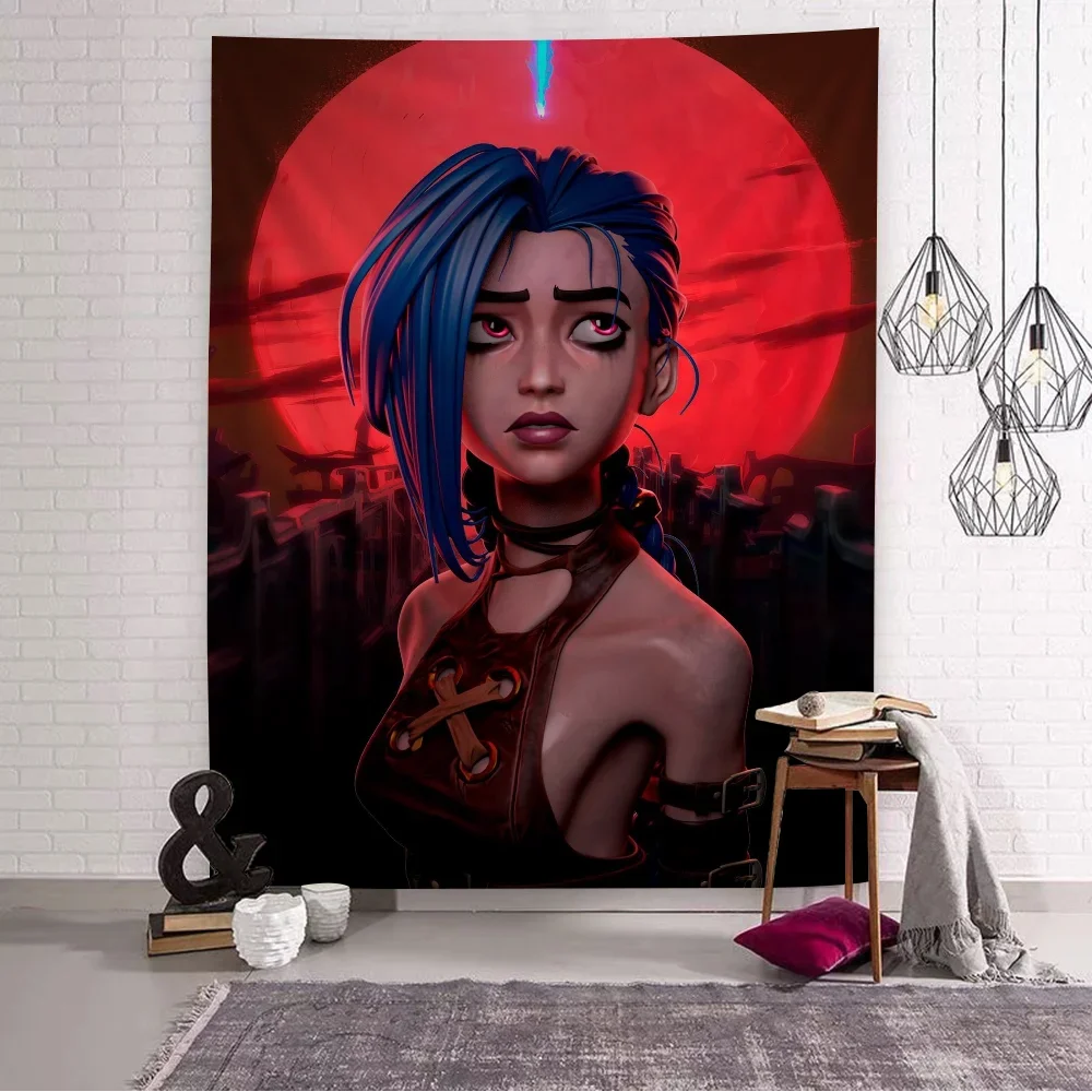 نسيج بوهيمي من رابطة الأساطير ، الشخصيات الرئيسية الفن ، شنقا لعبة أنيمي ، غامضة ، نسيج الجدار البوهيمي ، ماندالا ، جينكس