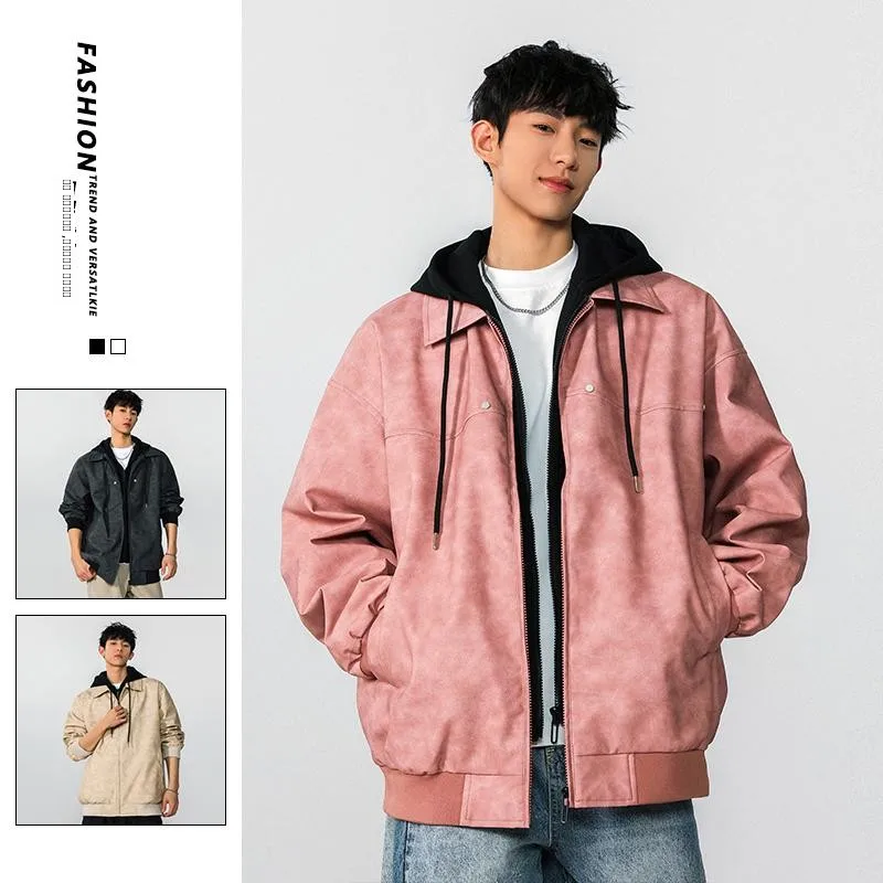 

Мужская толстовка свободного кроя с капюшоном, повседневная молодежная модная верхняя одежда Haome, ветрозащитная, с длинными рукавами, на молнии, осенняя новинка