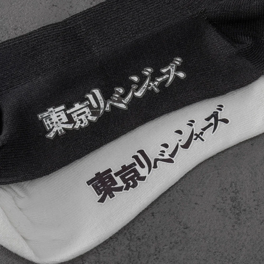 Anime Cosplay Socks Manjiro Ken Takemichi Baji Chifuyu Kazutora Black White Soft Summer Sport socks