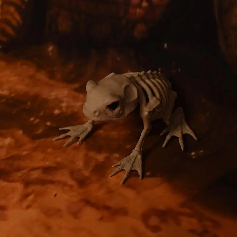 هالوين الهيكل العظمي الديكور الدعائم محاكاة نماذج للحيوانات الهيكل العظمي الذئب الضفدعال الهيكل العظمي داخلي في الهواء الطلق حديقة ديكور الهالوين