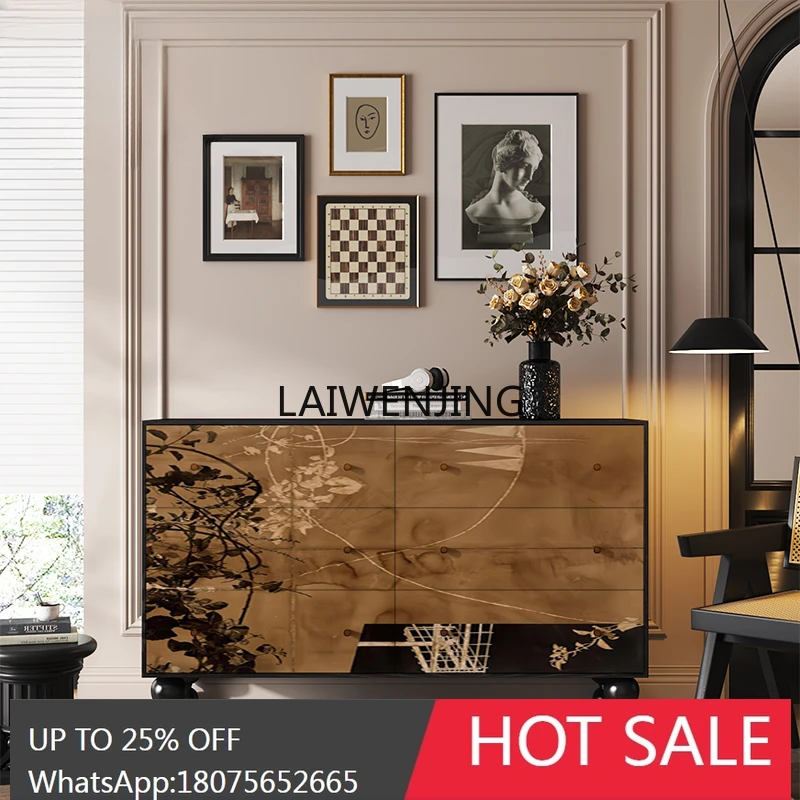 

SGF living room six chest cabinet household living room bedroom solid wood dresser aisle locker