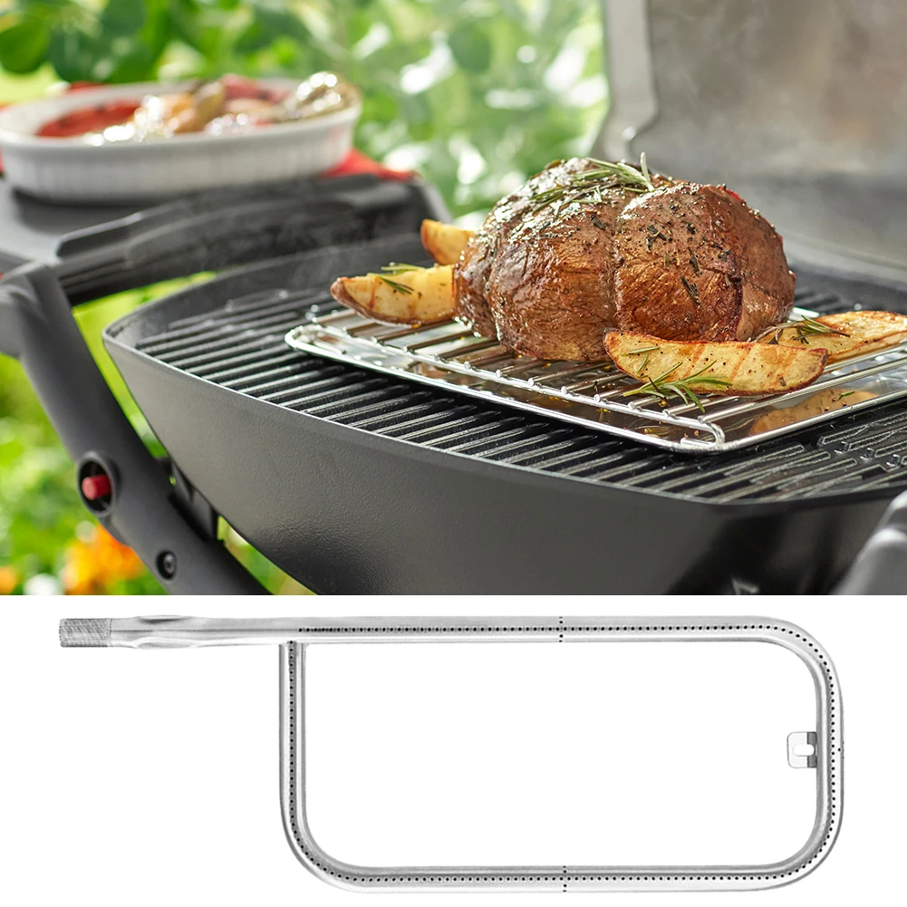 

60041 Burner Tube 304 Stainless Steel Grill Burner 20.5 Inch Tube Pipe Part for Weber Q200/Q220/Q2000/Q2200 Grill Parts