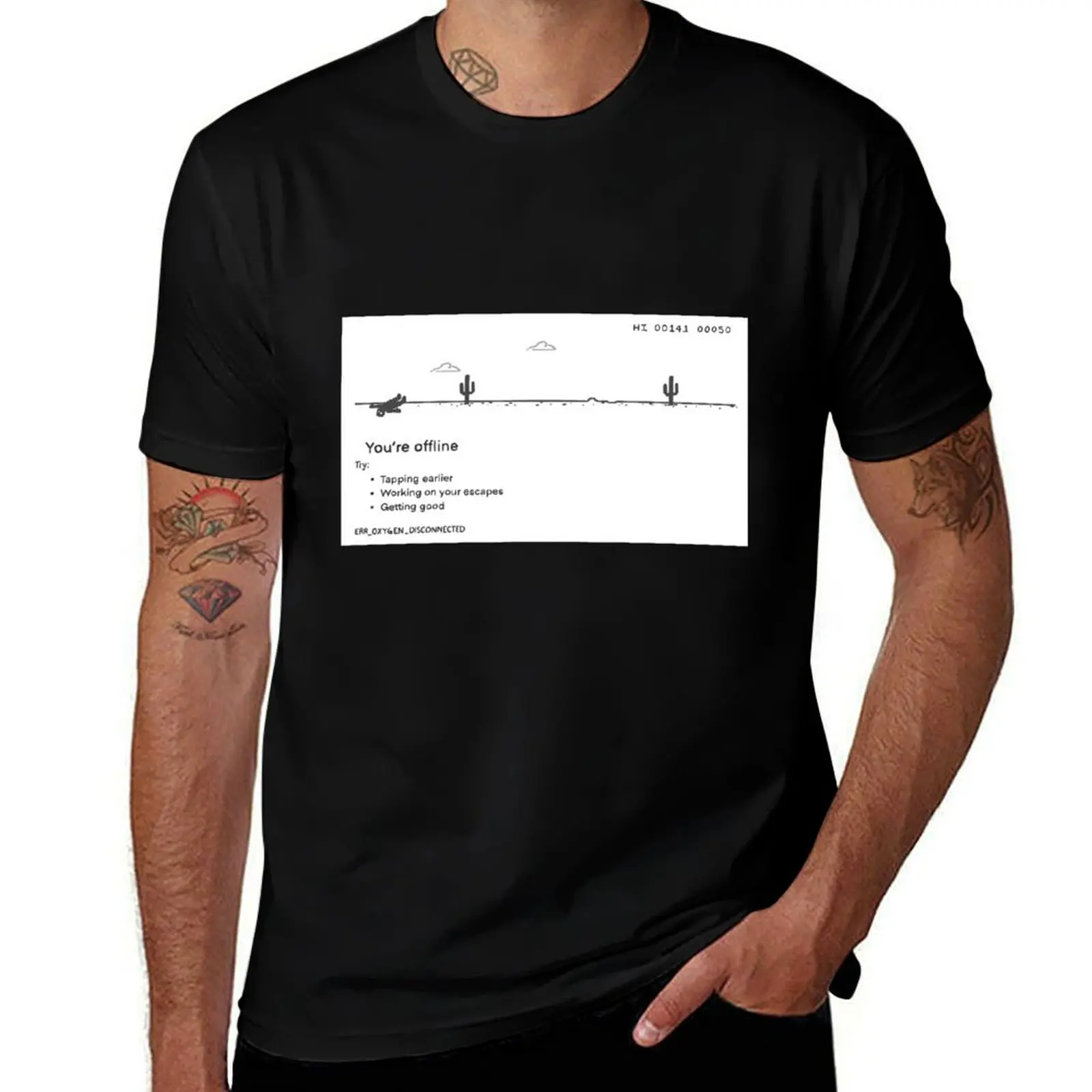 Choked out in jiu jitsu T-Shirt Plus Size Street Style Tee
