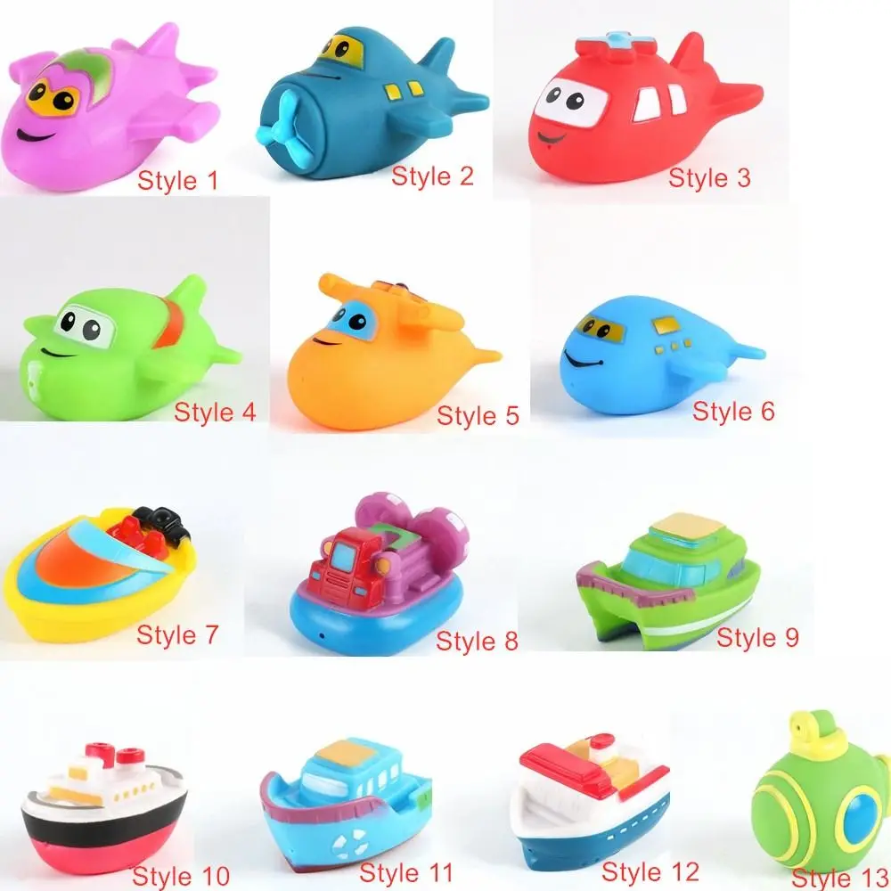 Children Boat Plane Baby Bath Toy Water Spray Transportation Swimming Water Toys Cartoon Vehicle Bathing Toy for Toddler