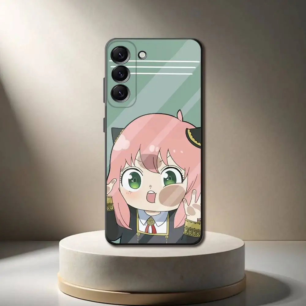 Funda de teléfono S X F A-Anya F-Forger para Samsung Galaxy A 73,72,51,53,52,71,22,5G,Note,J7,8,9 funda negra suave