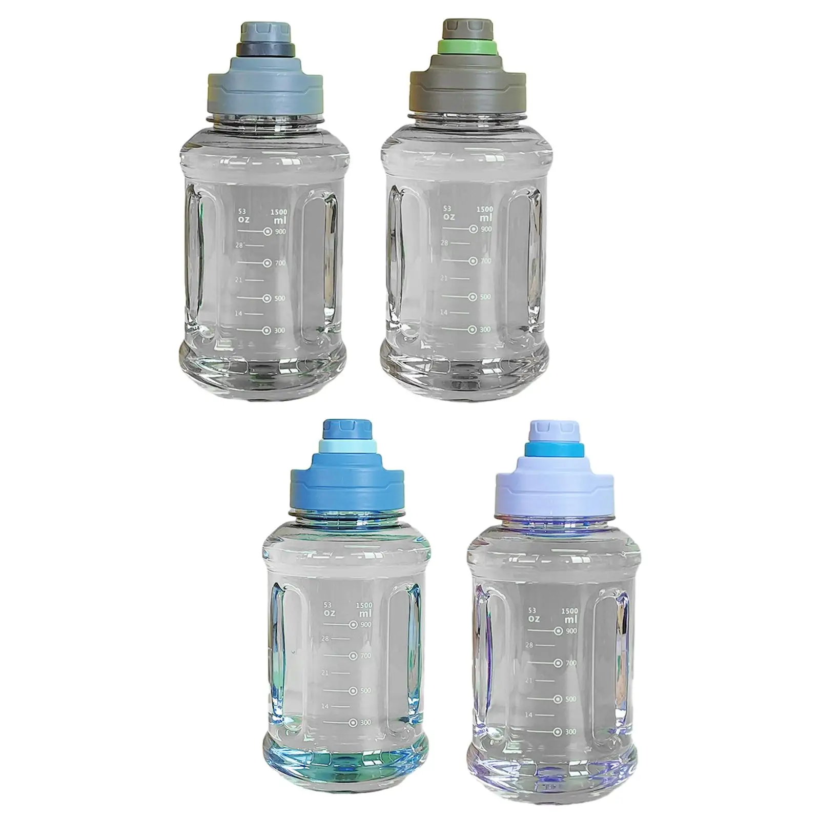 Water Bottle with Handle 1500ml Large Capacity Portable Sports Water Bottle