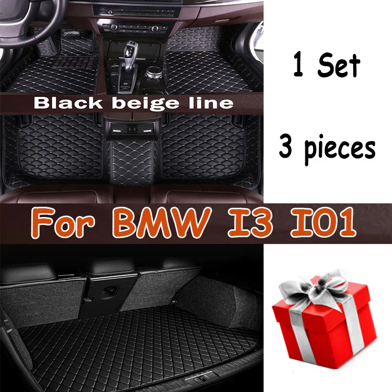 

Car Floor Mats For BMW I3 I01 2013~2022 Luxury Leather Mat Rug Auto Waterproof Carpet Set Interior Parts Car Accessories 2014