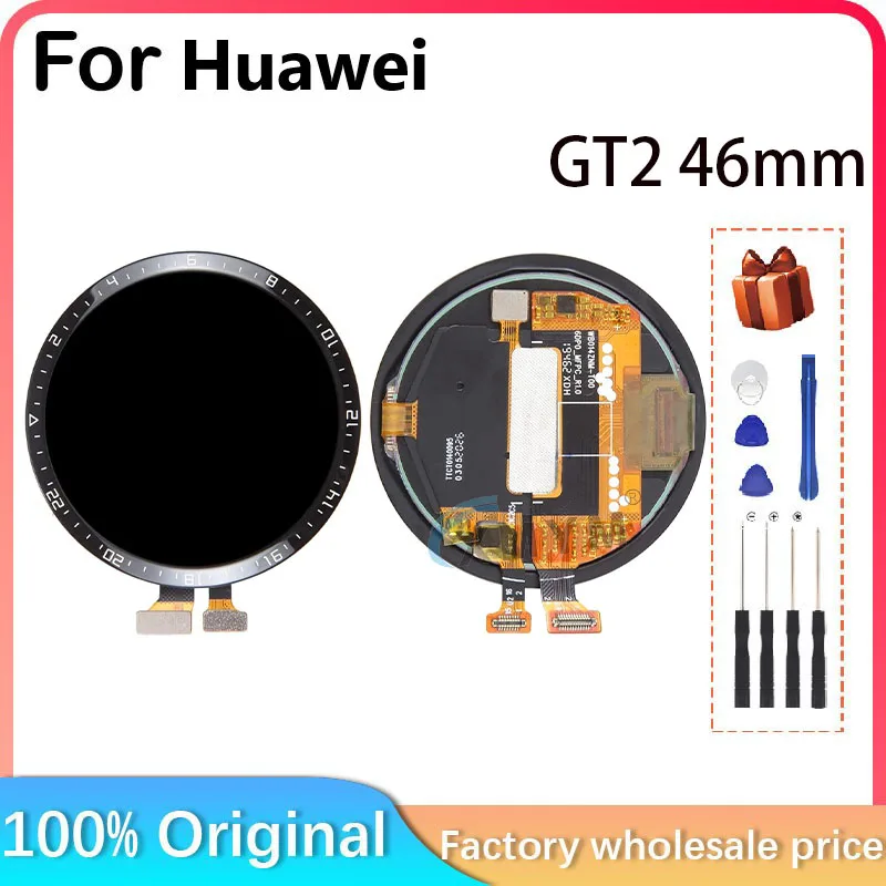 For HUAWEI Watch GT 2 LCD display + touch screen GT2 46mm LCD For HUAWEI Watch GT2 LTN-B19 LCD display AMOLED display 46mm