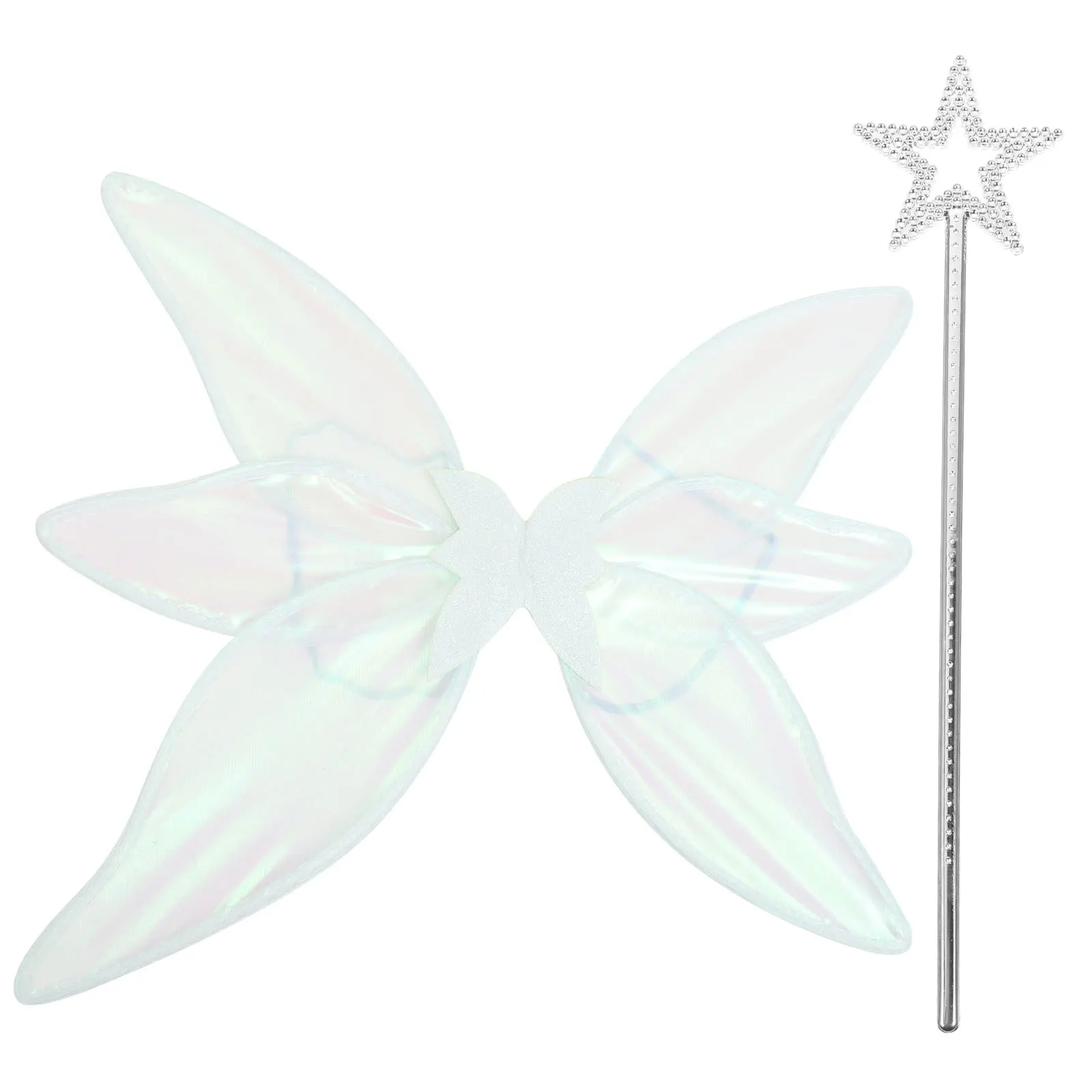 1 zestaw Skrzydełki Wróżki Lekkie Akcesoria Kostiumowe Rekwizyty do Cosplay na Imprezę Przebranie Świąteczne Maskaradę