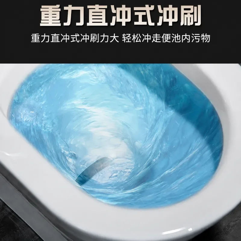 Household Wall Mounted Toilet Left Right Horizontal Straight Flush Side Drainage Large Impulse Siphonic Ceramic WC Bowl