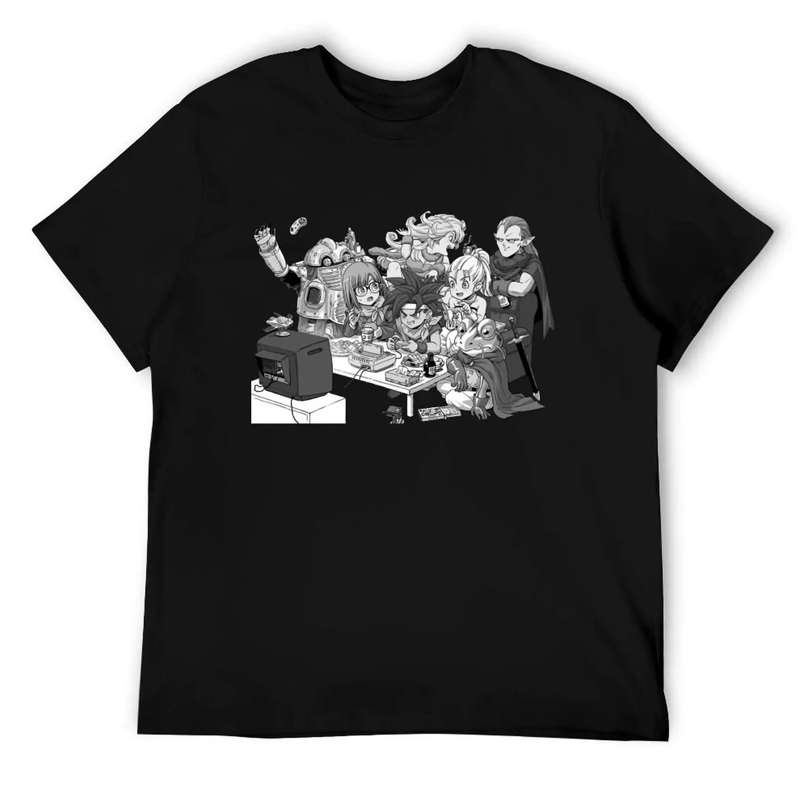 

Футболка Chrono friends trigger, мужские однотонные футболки для мужчин, хлопковая футболка, персонализированная футболка