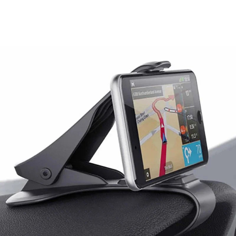 Car Phone Holder Universal Adjustable 360 Degree Navigation Dashboard In Car Mobile Support Clip Fold Holder Car Phone Kickstand