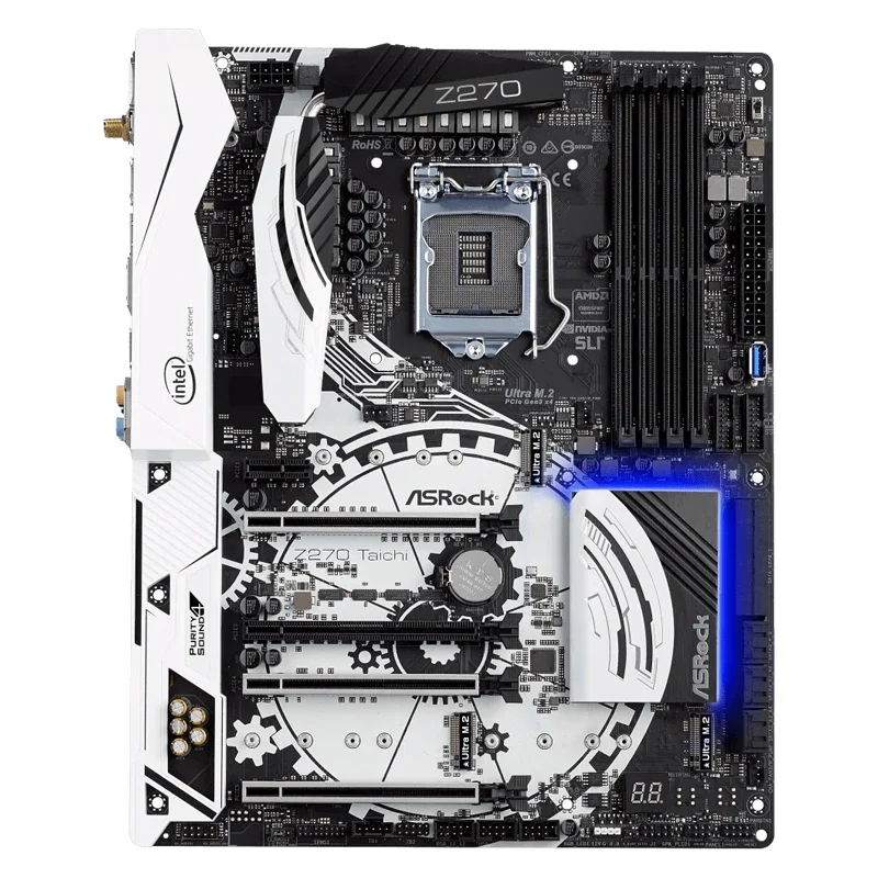 Used ASRock Z270 Taichi Motherboard Intel Z270 LGA 1151 DDR4 M.2 ATX HDMI USB 3.1