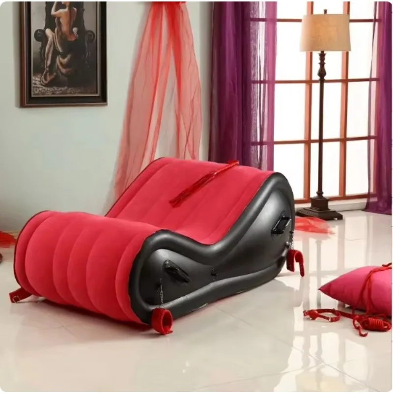 

Inflatable Sofa Furniture S Shaped Love Position Chair Chaise Lounge for Adult
