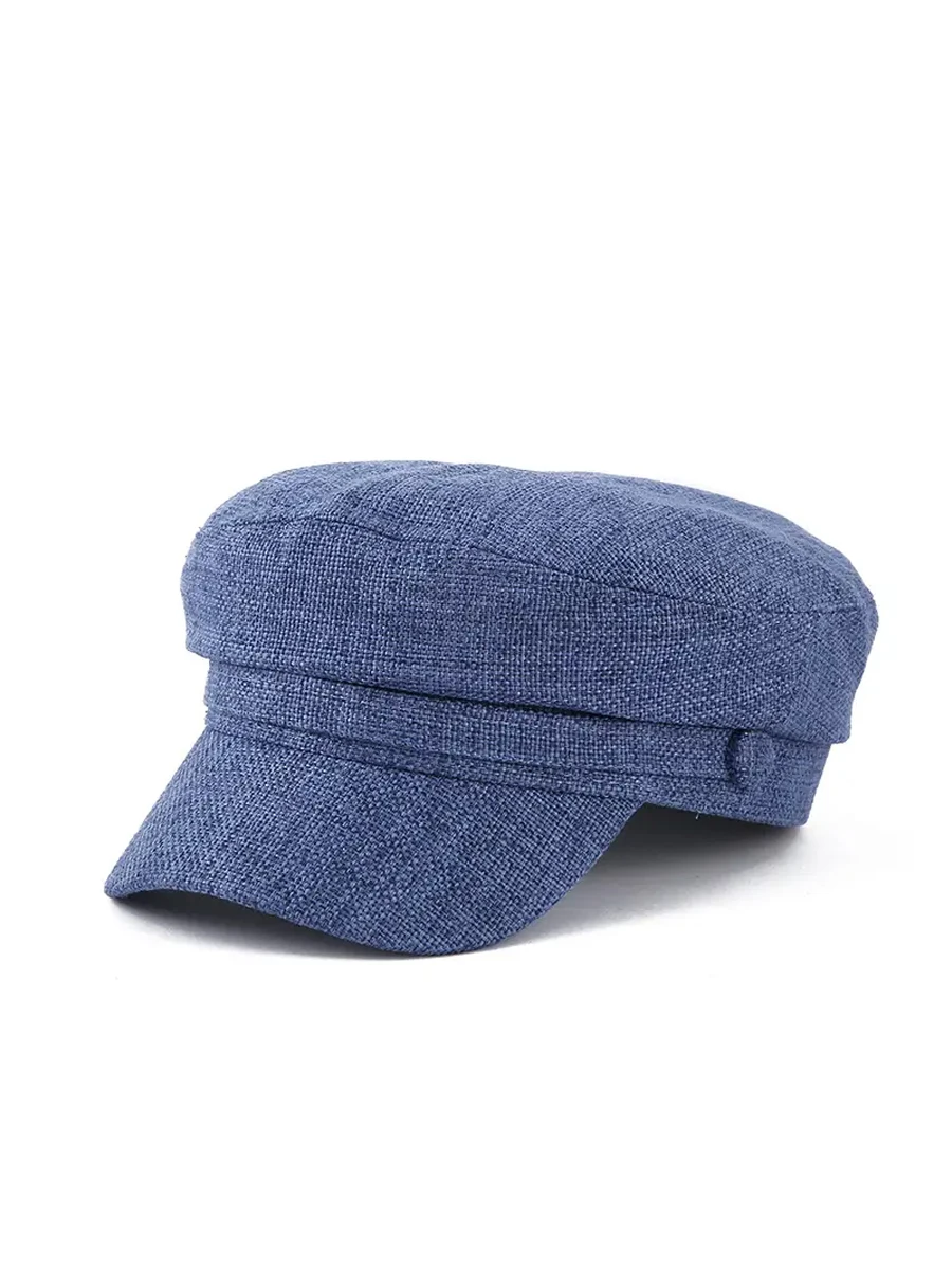 Red Hat with a Korean version of the same kind of simple beret ladies hemp retro navy hat