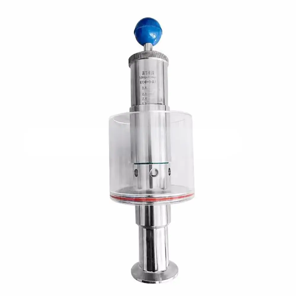 

Clamp Φ32 OD50.5mm SS304 Exhaust Valve Beer Fermentation Tank Pressure Relief Valve,Automatic Exhaust Pressure Reducing Valve