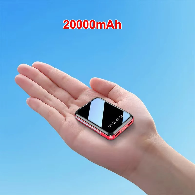 

20000mAh Mini Power Bank Portable Fast Charging External Battery Pack Powerbank for iPhone 17 16 Samsung Huawei Xiaomi Poverbank