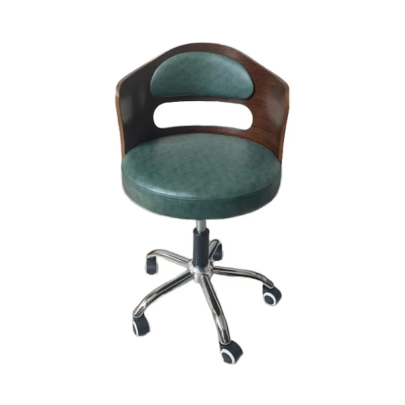 

Modern Simple Computer Chair Home Comfortable Lifting Rotating Small Backrest Student Learning Metal Frame