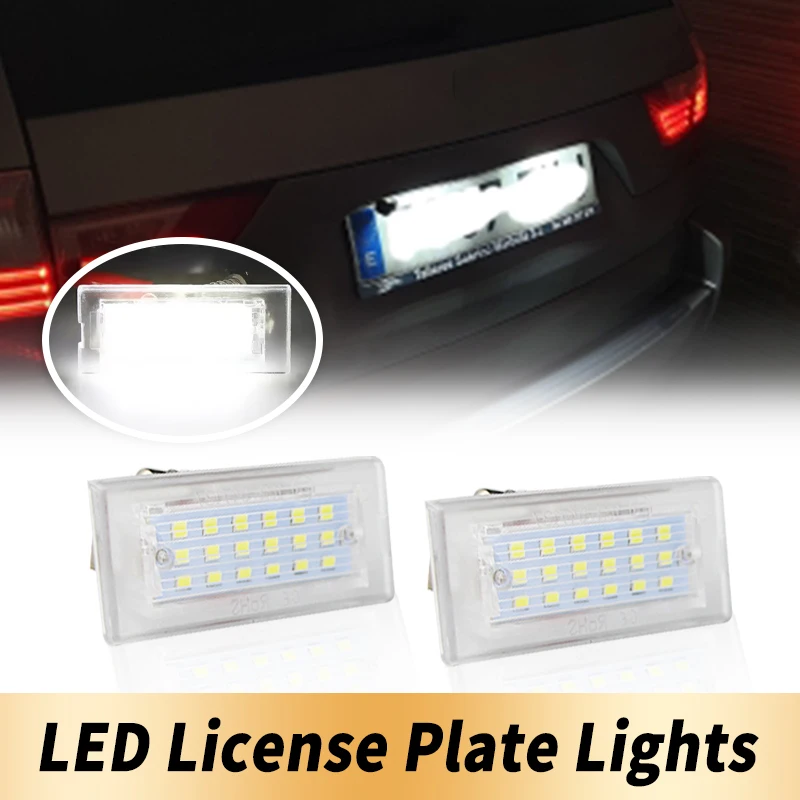

2pcs LED License Plate Light For BMW X5 E53 99-06 X3 E83 03-09 Car Headlight Decoration Car Lights Car Accessories 51137062293